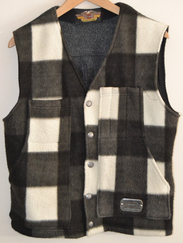 Gilet donna vintage check - , pile
