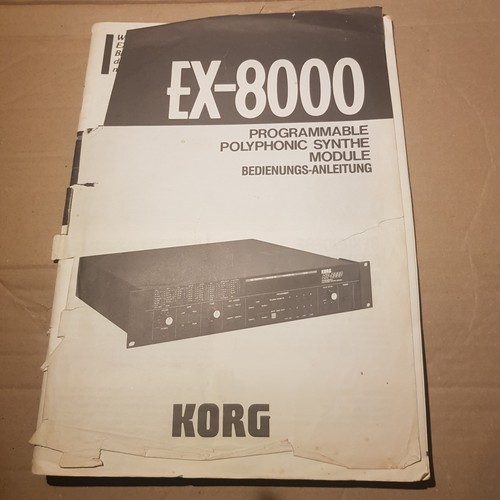 Manuale korg 8000 - manuale,