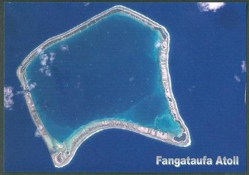 Atollo fangataufa polinesia - atollo, di