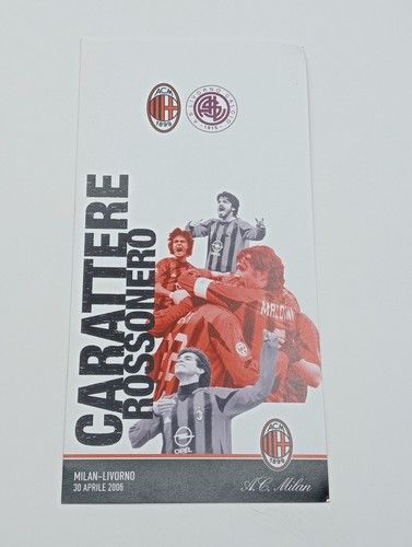 Menu ufficiale milan livorno - milan,
