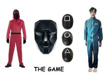 CARNEVALE HALLOWEEN VESTITO SQUID GAME SOLDATO E GIOCATORE 456 FYASA CALAMARO