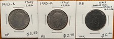 Italy Coin Lot: 1940-R - 1