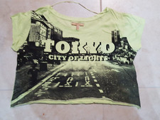 Lotto 1955 maglietta camicia Top canotta donna ZARA gialla tg.S