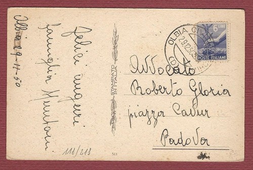 Cartolina per padova - cartolina, il