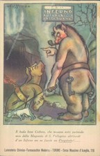 af555 cartolina torino inferno automobilia passo d'uomo