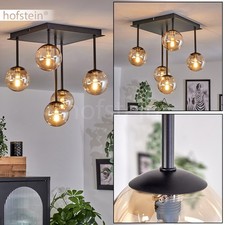 Lampada a sfera camera da letto pranzo soggiorno ambra 5 luci soffitto lampada 