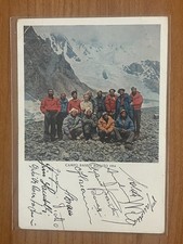 MONTAGNA K2 Karakorum CARTOLINA SPEDIZIONE 4 Agosto 1954 AUTOGRAFATA da tutti