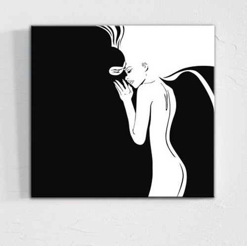 Quadro moderno dipinto mano - quadro,