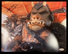 Foto firmata Stephen Costantino 11x14 Gamorrean Star Wars JSA COA autografata