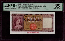 ITALIA 500 LIRE Banconota 1961