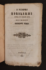 Vespri siciliani opera - i, in