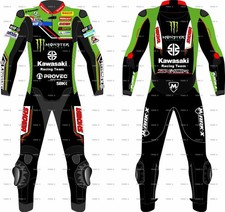 Tuta moto pelle kawasaki - da,