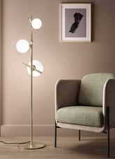Lampada da terra piantana design moderno ottone sfere in vetro di murano MS-490