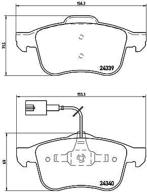 Brembo p23103 kit pastiglie - p23103,