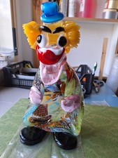Pagliaccio in vetro di Murano "GLASS CLOWN" - cm  26 -  Vintage Italy