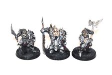 Gamezone Orco esercito guerrieri ben dipinti x 3 lotto scala 28/32 mm metallo fantasy