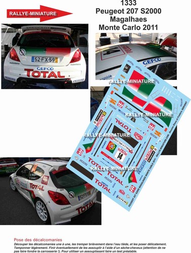 Decals ref 1333 peugeot - ref,