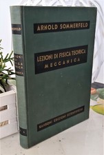 INGEGNERIA MECCANICA SANSONI RARO LEZIONI DI FISICA TEORICA SOMMERFELD 1956