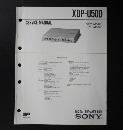 Originale sony xdp u50d - xdp-u50d, car
