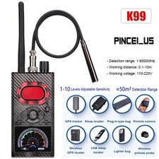 K99 Telecamera Nascosta Rilevatore Bug GSM GPS Rilevatore Segnale RF Protezioni NUOVO