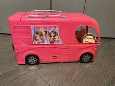 Camper di Barbie Mattel Rosa con piscina e accessori. Perfetto Stato
