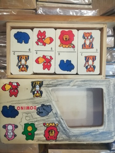 Gioco vintage domino - vintage, animali