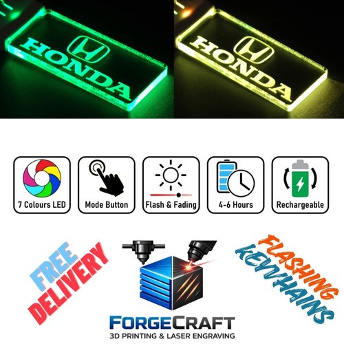 Honda led light keyring - honda,