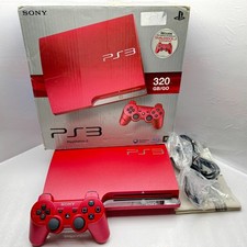 PS3 SLIM 320GB Console COMPLETA Sony Playstation 3 Scarlet RED RARISSIMA ROSSA