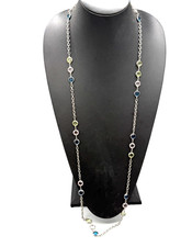 Collana catena tono argento