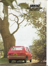 Depliant Brochure Prospekt Fiat 127 - 2 e 3 Porte 1° serie 1974 vintage