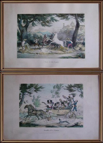 Antiche litografie battitura - 2,