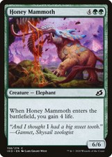 MTG Magic IKO Ikoria - 1x EN NM 158 C Honey Mammoth