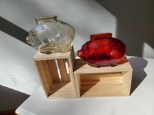 Vintage pair of coin piggy