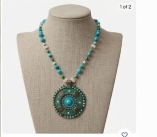 Collana perle turchesi - collana,