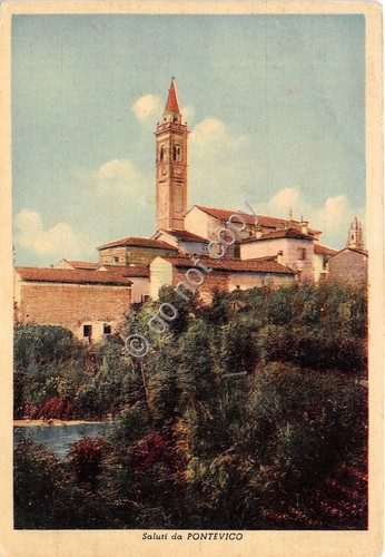 Cartolina pontevico panorama - -,