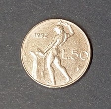 Moneta lire 50 Repubblica