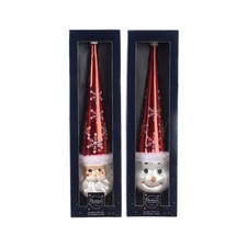 PUNTALE IN VETRO BABBO NATALE