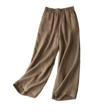 Linen pants women wide with - pants,