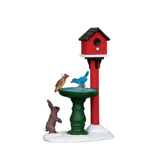 Deer fountain lemax - deer,