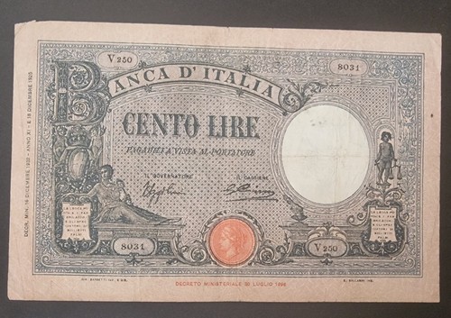Cento 100 lire barbetti grande - cento,