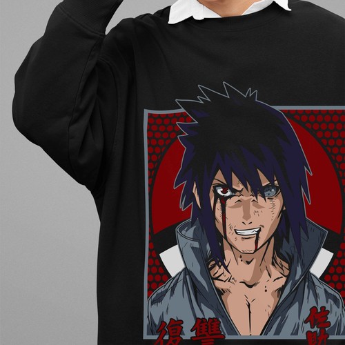Felpa naruto anime sasuke - naruto,