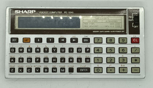 Sharp 1245 computer - sharp, pc-1245
