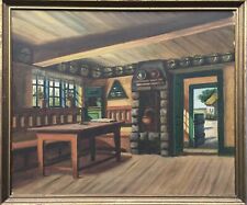 Quadro a Olio Natura Morta Salone Casa Colonica Casa Rustica Interno Cucina