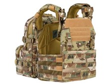 DEFCON 5 PLATE CARRIER GILET TATTICO + ZAINO MULTICAMO D5-BAV21 MC