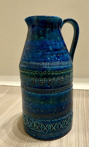 Brocca maiolica bitossi aldo - maiolica,