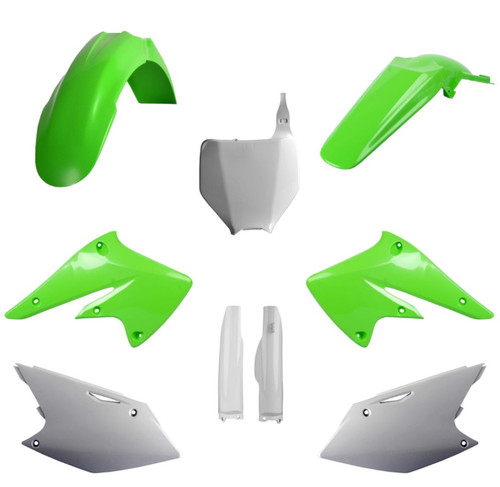 Kit plastiche verde - verde, 05/bianco