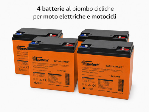 Batterie piombo 12v 24ah uso - batterie,
