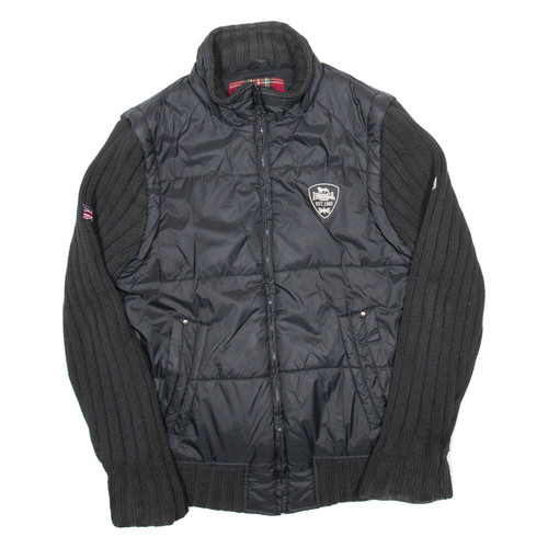 Giacca puffer nera nylon - puffer,