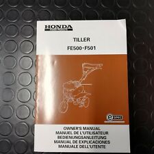 Manuale manual libretto uso manutenzione motozappa tiller HONDA FE 500 - F 501