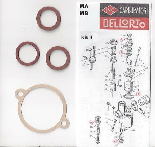 Kit guarnizioni dellorto kit1 - kit,